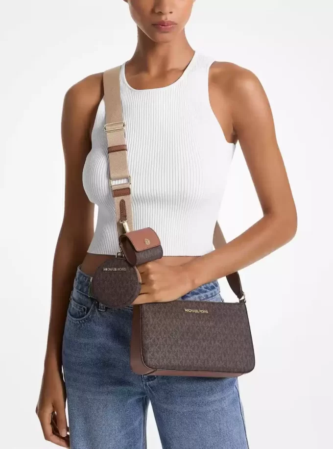 Jet Set Logo Crossbody Bag with Case for Apple Airpods Pro®