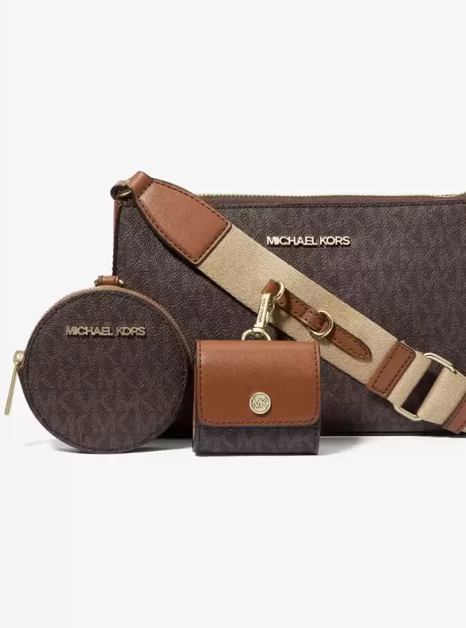 Jet Set Logo Crossbody Bag with Case for Apple Airpods Pro®