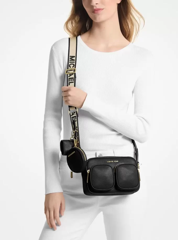 Jet Set Medium Leather Crossbody Bag with Case for Apple Airpods Pro®