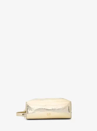 Jet Set Medium Metallic Logo Debossed Travel Kit