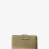 Jet Set Medium Metallic Saffiano Leather Bi-Fold Wallet