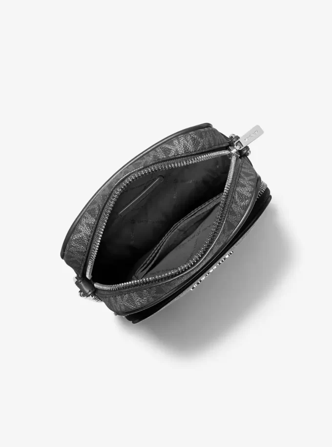 Jet Set Medium Metallic Signature Logo Crossbody Bag Jet Set Medium Metallic Signature Logo Crossbody Bag