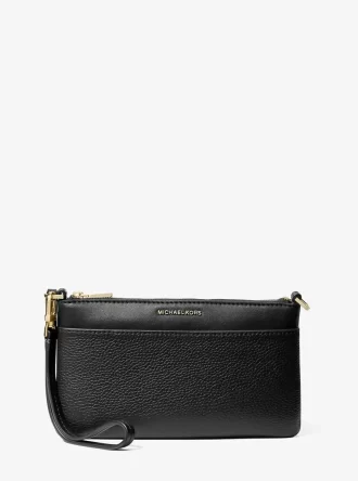 Jet Set Medium Pebbled Leather Wristlet