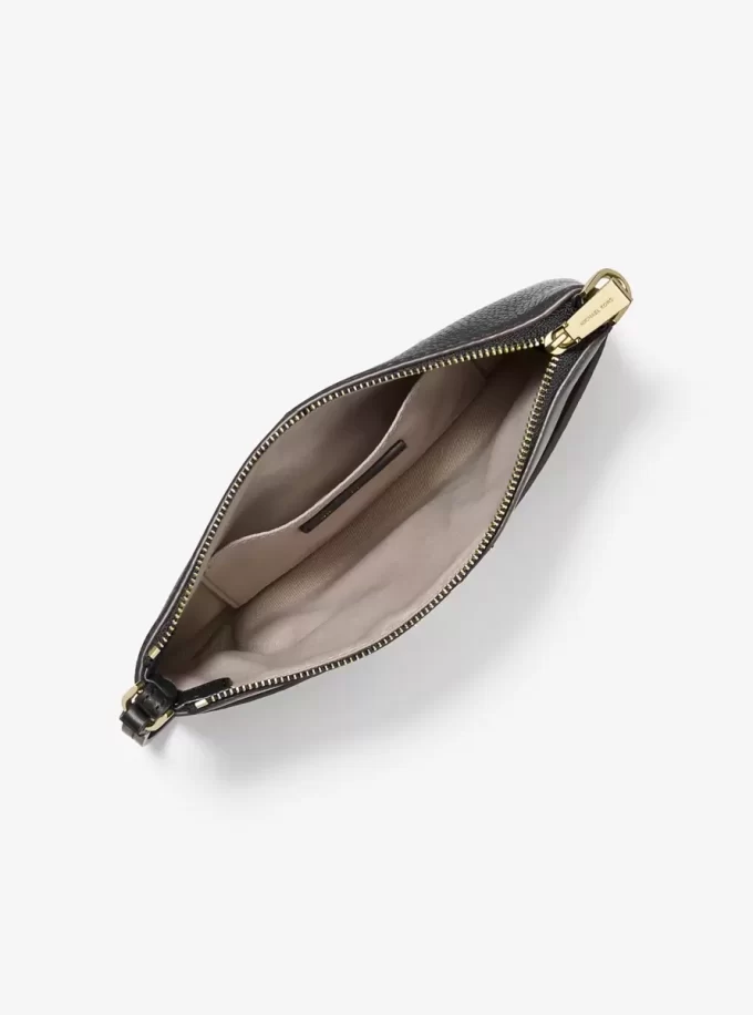 Jet Set Medium Pebbled Leather Wristlet Jet Set Medium Pebbled Leather Wristlet