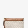 Jet Set Medium Signature Logo Wristlet