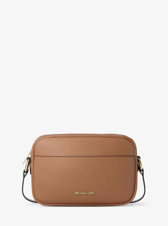 Jet Set Pebbled Leather Camera Crossbody Bag