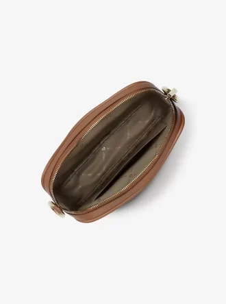 Jet Set Pebbled Leather Camera Crossbody Bag