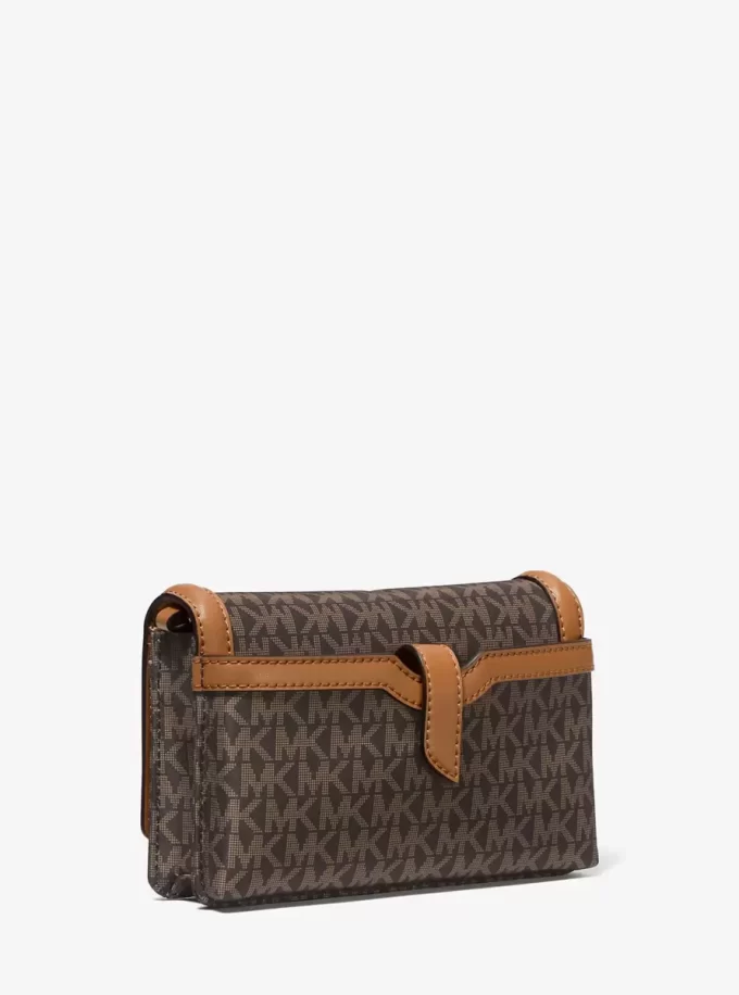 Jet Set Small Logo Print Woven Smartphone Crossbody Bag Jet Set Small Logo Print Woven Smartphone Crossbody Bag