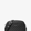 Jet Set Small Studded Pebbled Leather Camera Crossbody Bag