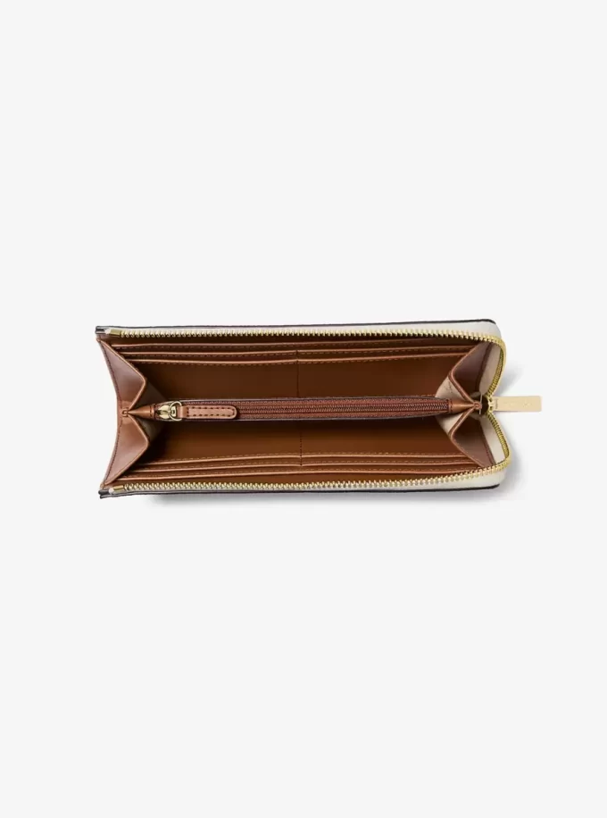 Jet Set Travel Large Logo Quarter-Zip Wallet Jet Set Travel Large Logo Quarter-Zip Wallet