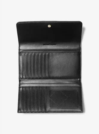Jet Set Travel Large Quilted Tri-Fold Wallet