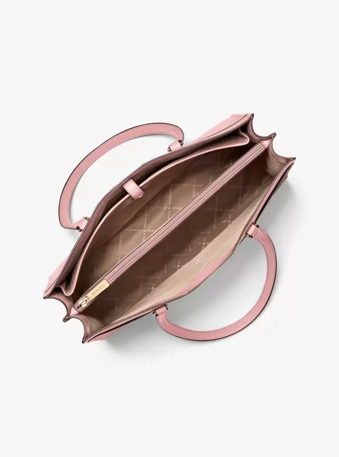 Jet Set Travel Large Saffiano Leather Pocket Tote Bag Jet Set Travel Large Saffiano Leather Pocket Tote Bag