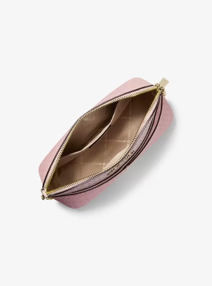 Jet Set Travel Medium Color-Block Signature Logo Crossbody Bag Jet Set Travel Medium Color-Block Signature Logo Crossbody Bag