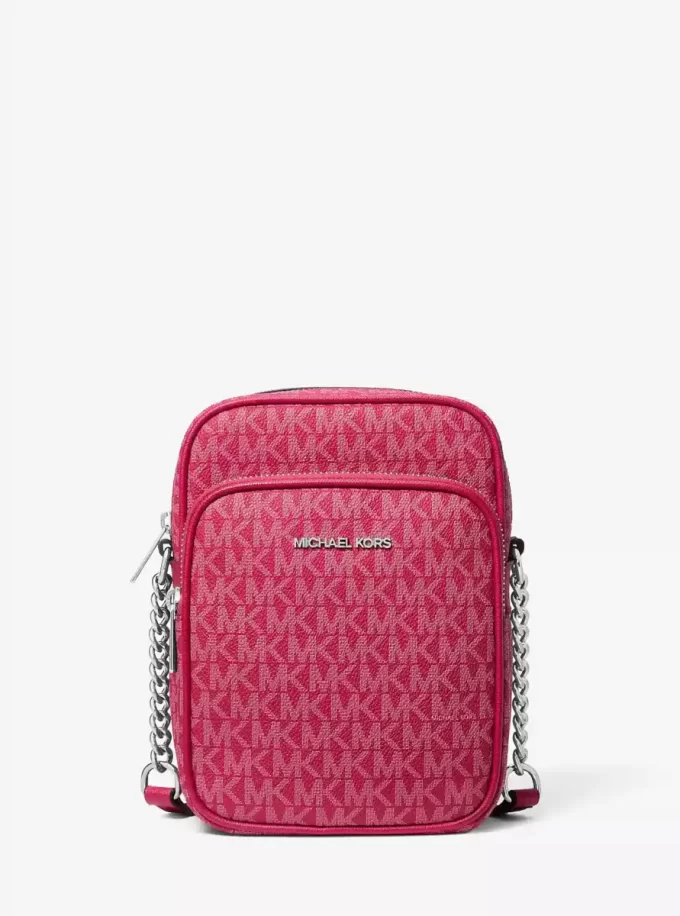 Jet Set Travel Medium Signature Logo Crossbody Bag