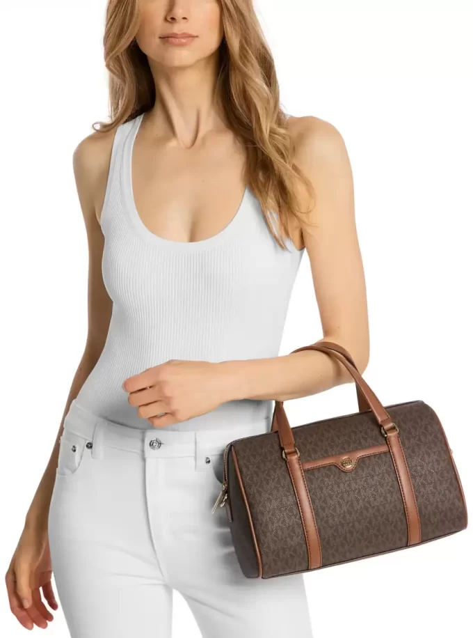 Jet Set Travel Medium Signature Logo Duffel Crossbody Bag Jet Set Travel Medium Signature Logo Duffel Crossbody Bag