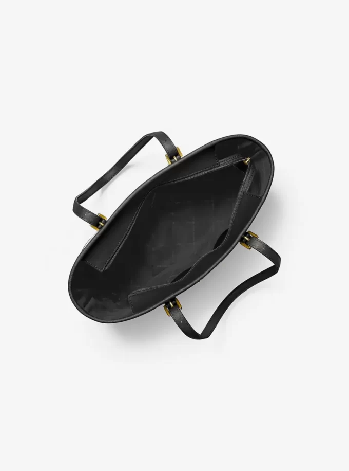 Jet Set Travel Small Saffiano Leather Top-Zip Tote Bag