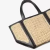 Jordi Small Hand-Crocheted and Leather Tote Bag
