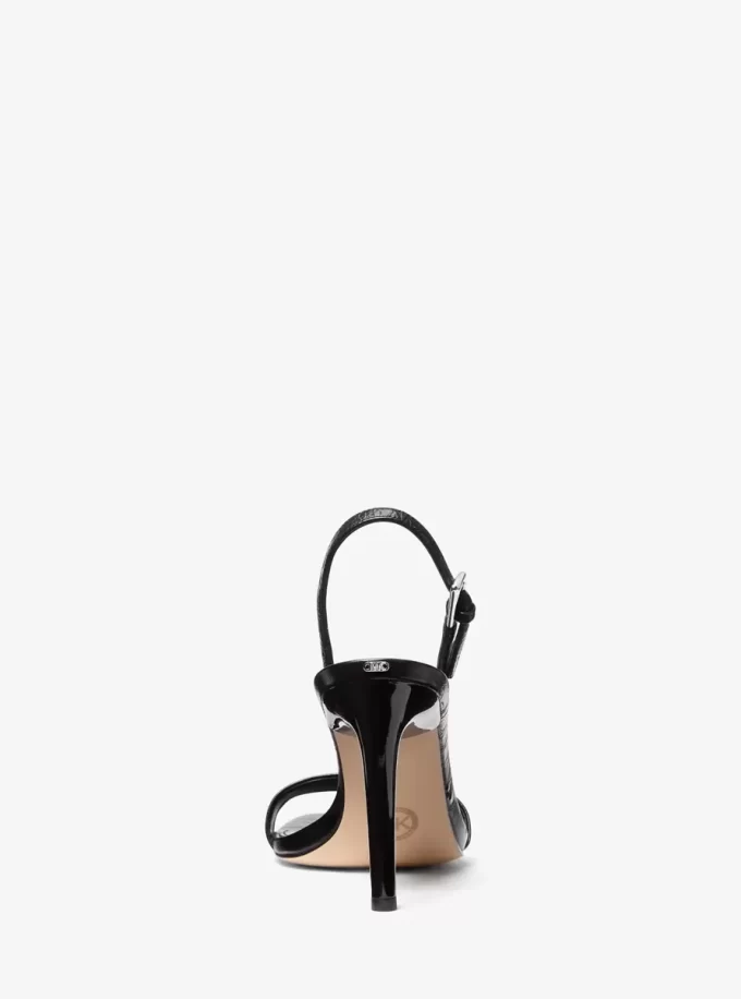 Kasia Crackled Leather Sandal