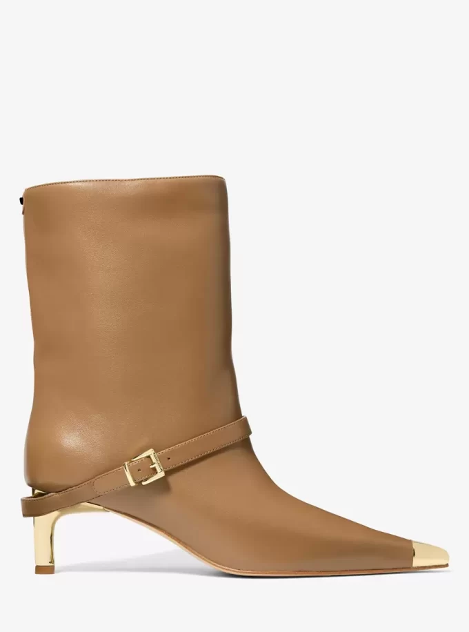 Kasia Leather Buckle Boot