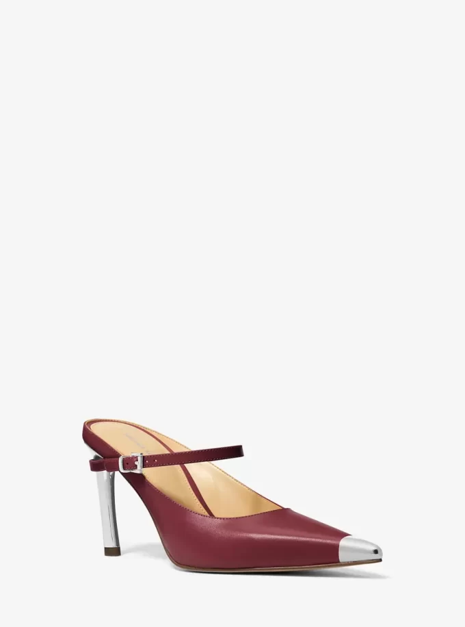 Kasia Leather High Mule Pump Kasia Leather High Mule Pump