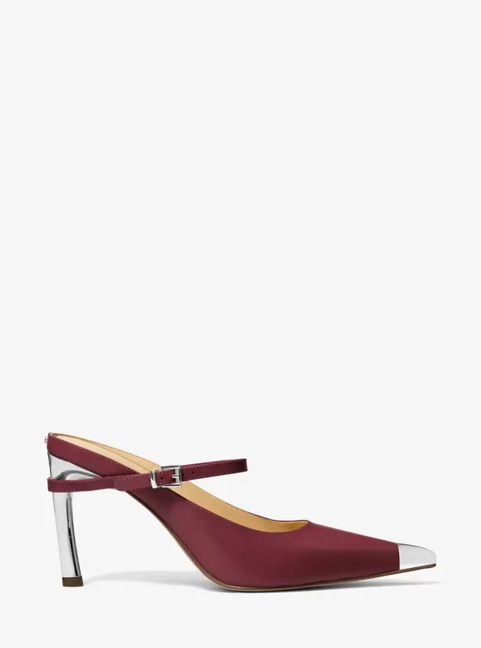 Kasia Leather High Mule Pump Kasia Leather High Mule Pump