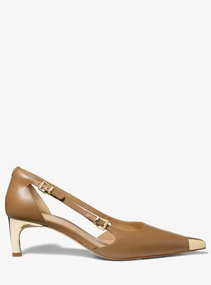 Kasia Leather Kitten Pump Kasia Leather Kitten Pump