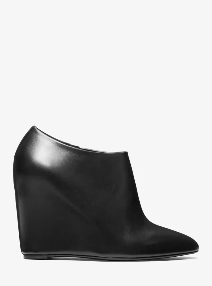 Kasia Leather Wedge Ankle Boot