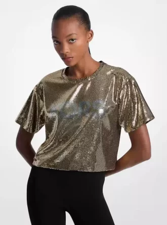 KORS Sequined Boxy T-Shirt