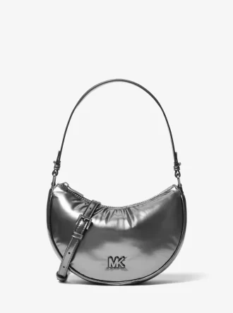 Kyla Small Puffy Metallic Convertible Pochette