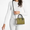 Laila Extra-Small Color-Block Pebbled Leather Crossbody Bag Laila Extra-Small Color-Block Pebbled Leather Crossbody Bag