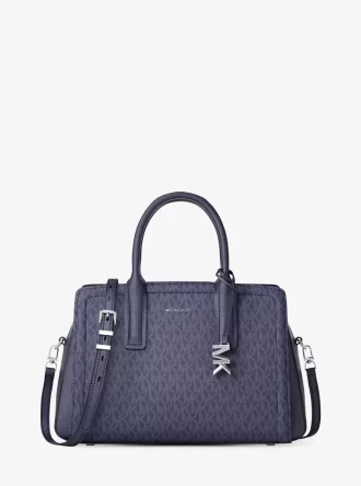 Laila Medium Signature Logo Satchel