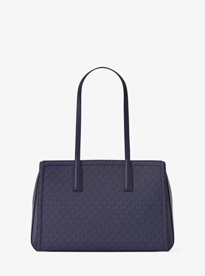 Laila Medium Signature Logo Tote Bag