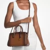 Laila Small Burnished Leather Satchel