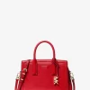 Laila Small Metallic Signature Logo Satchel Laila Small Metallic Signature Logo Satchel