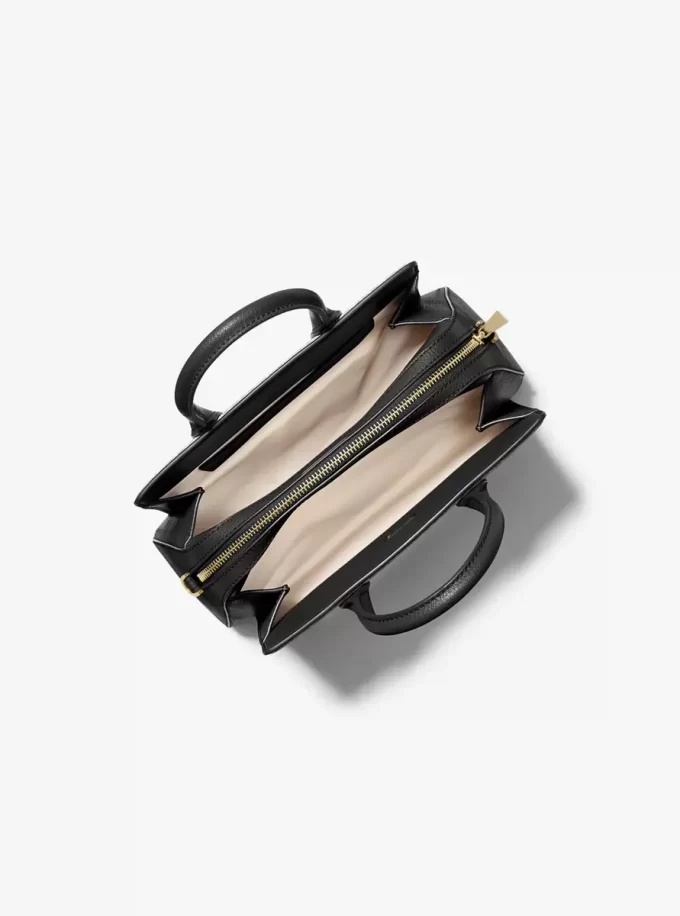 Laila Small Pebbled Leather Satchel Laila Small Pebbled Leather Satchel