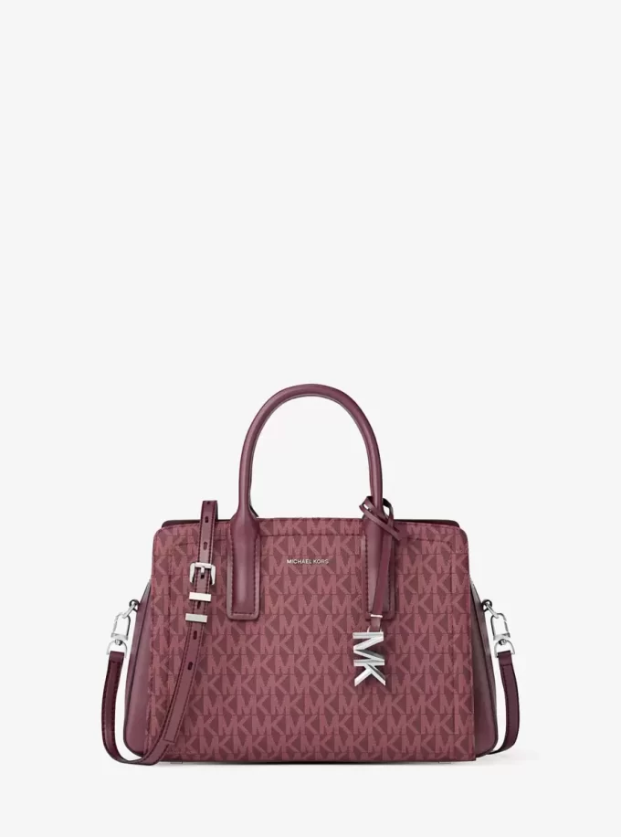 Laila Small Signature Logo Satchel