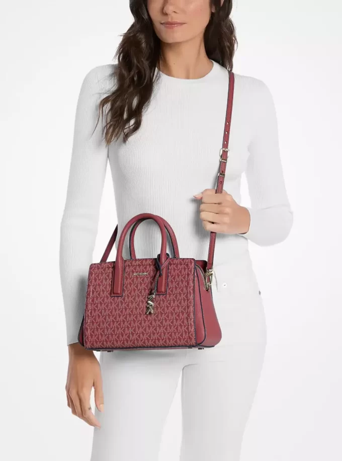 Laila Small Signature Logo Satchel