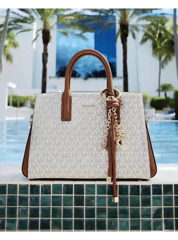 Laila Small Signature Logo Satchel