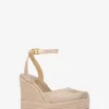 Larissa Metallic Canvas Espadrille Wedge