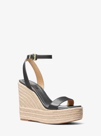 Leighton Leather Wedge Sandal