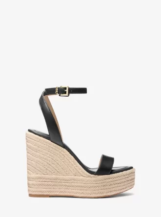 Leighton Leather Wedge Sandal