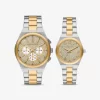 Lennox His and Hers Pavé Two-Tone Watch Set Lennox His and Hers Pavé Two-Tone Watch Set