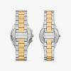 Lennox His and Hers Pavé Two-Tone Watch Set Lennox His and Hers Pavé Two-Tone Watch Set