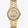 Lennox Pavé Gold-Tone Watch