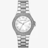 Lennox Pavé Silver-Tone Watch