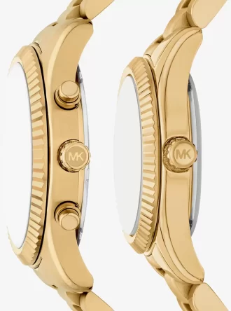 Lexington His and Hers Gold-Tone Watch Set