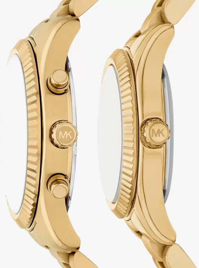 Lexington His and Hers Gold-Tone Watch Set