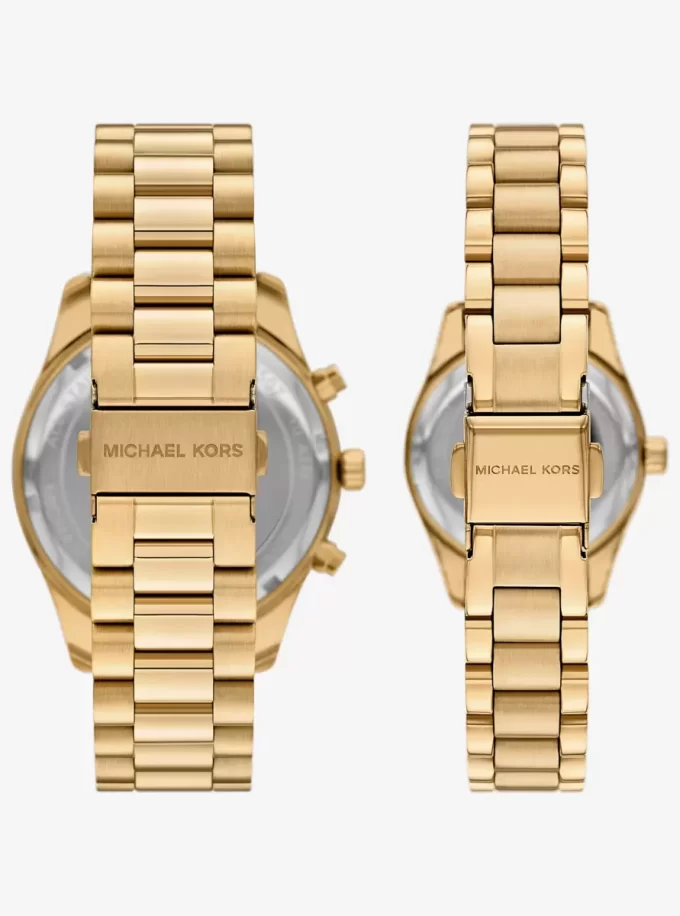 Lexington His and Hers Gold-Tone Watch Set