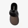 Liddy Signature Logo and Faux Fur Slipper