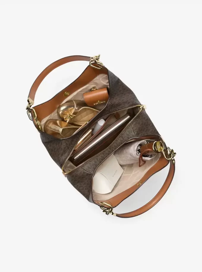 Lillie Large Signature Logo Shoulder Bag Lillie Large Signature Logo Shoulder Bag